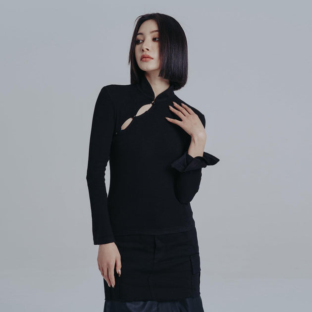 Cut Out Qipao Shirt only $24.00 from Aesthetic Noir