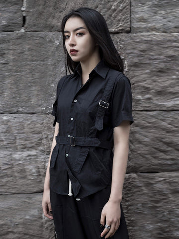 Buckle Style Short Sleeve Shirt