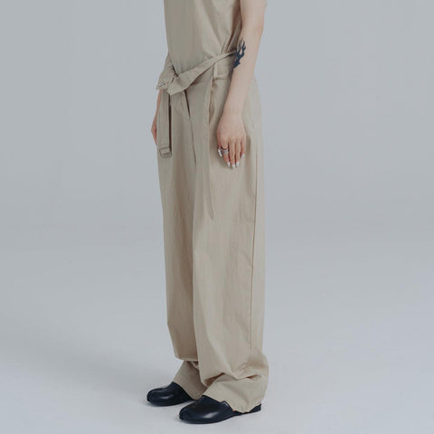 Belted Wide Leg Pants