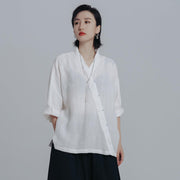 Diagonal Linen Shirt