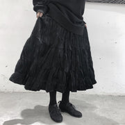 High Waist Pleated Maxi Skirt