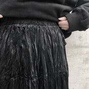 High Waist Pleated Maxi Skirt