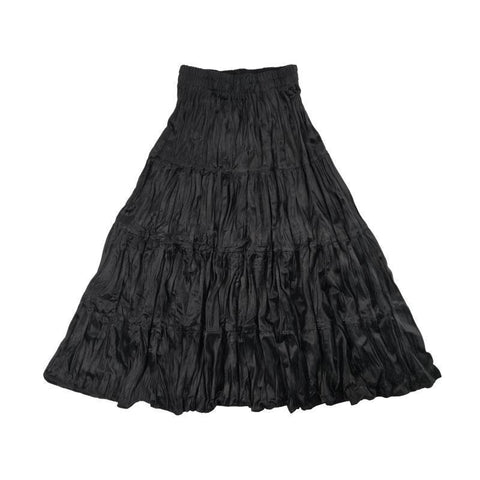 High Waist Pleated Maxi Skirt
