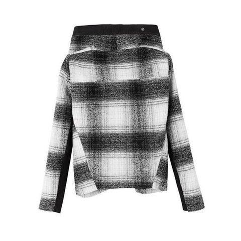 Irregular Checkered Jacket