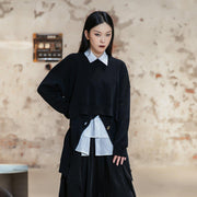 Knitted Pullover With Button Details
