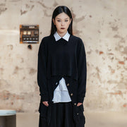 Knitted Pullover With Button Details