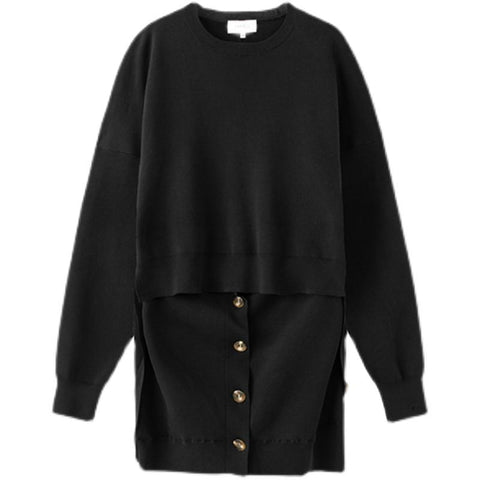 Knitted Pullover With Button Details