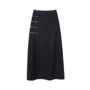 Knotted Slit Skirt