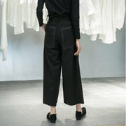 Lace Cropped Wide Leg Pants