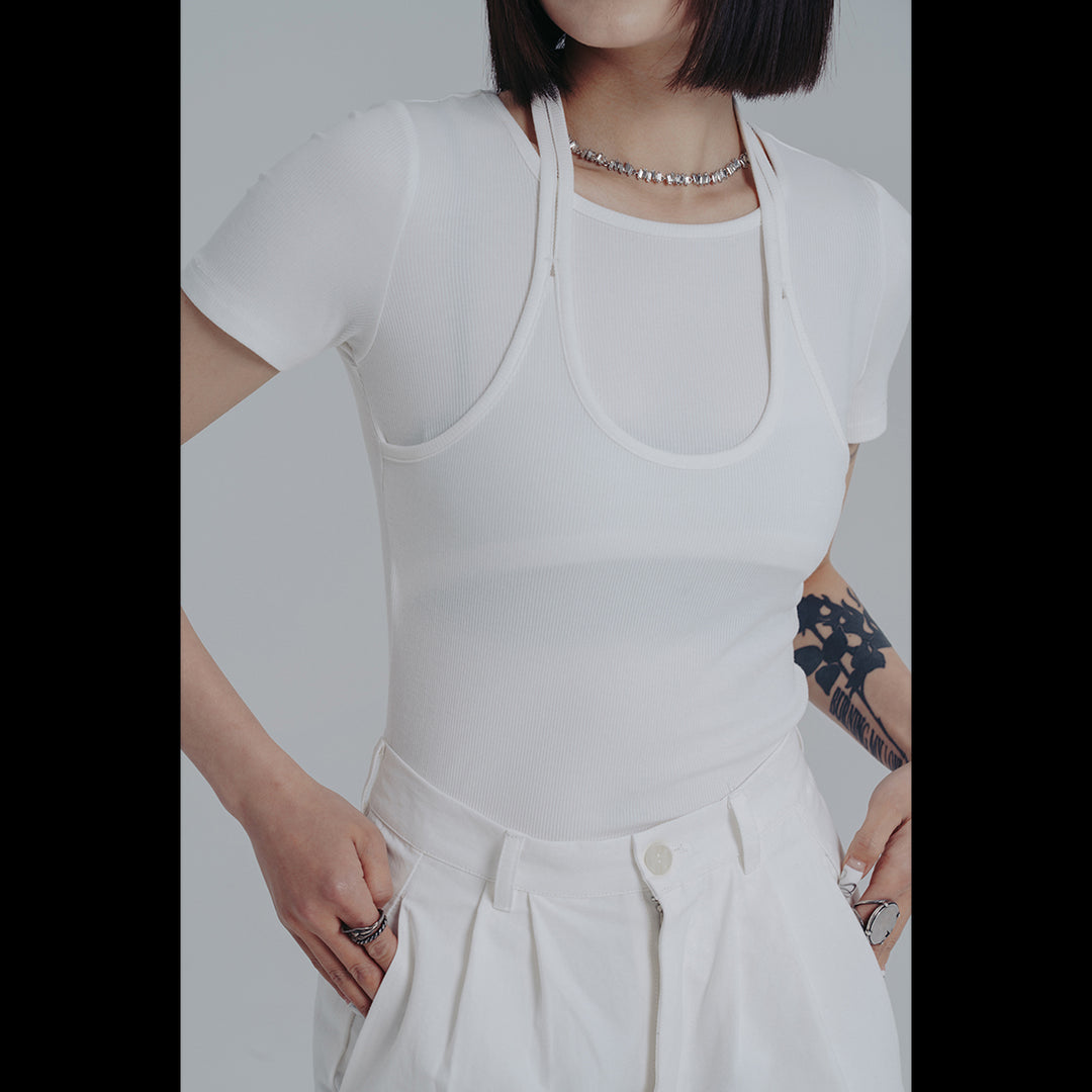 リエルリシェ　　Layered Tank Top & Long T-shirt Layered Tank T-Shirt only $25.00 from Aesthetic Noir