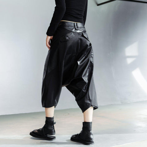 Leather Harem Pants