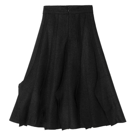 Pleated High Waist Skirt