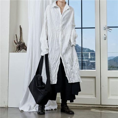 Pleated Striped Long Sleeve