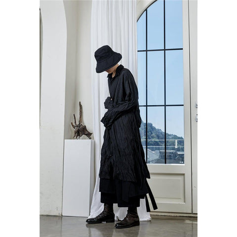 Pleated Striped Long Sleeve