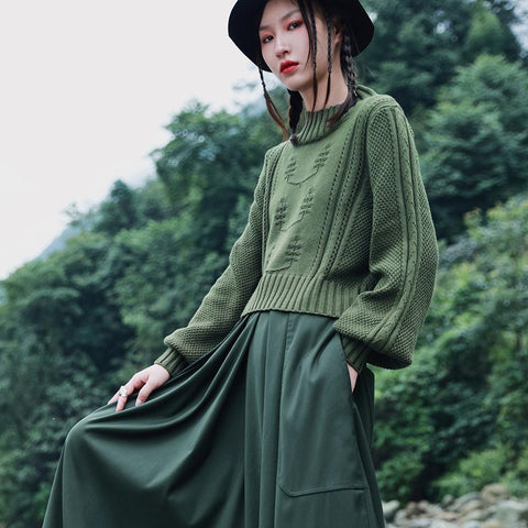 Soft Touch Ribbed Cropped Sweatshirt