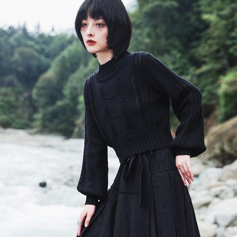 Soft Touch Ribbed Cropped Sweatshirt